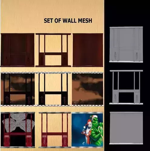 SET DE PAREDES INTERIOR