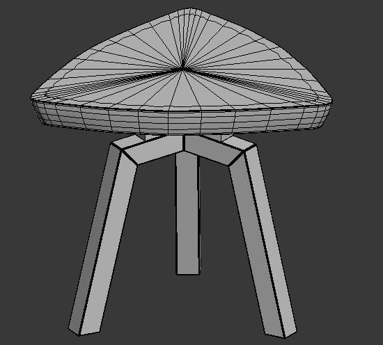 Coffee Stool Free 3D model_1