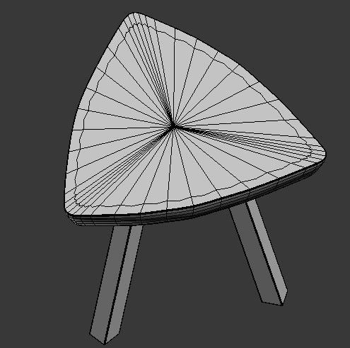 Coffee Stool Free 3D model_3
