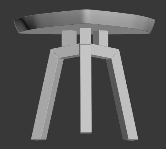 Coffee Stool Free 3D model_2
