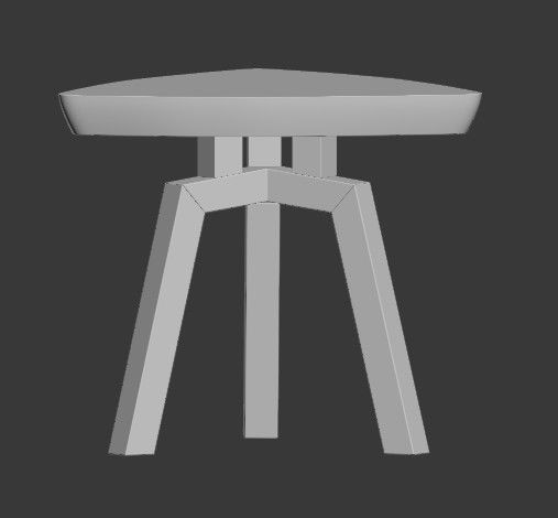 Coffee Stool Free 3D model_4