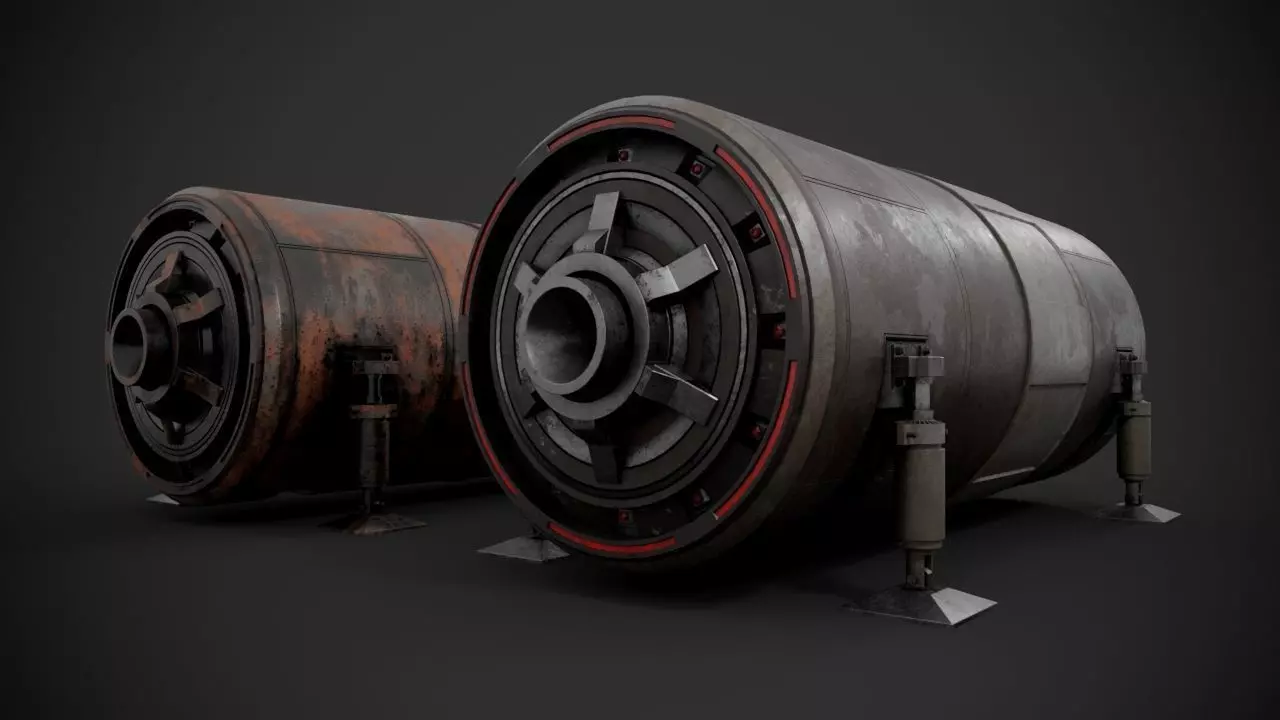 Machinery device Free 3D model