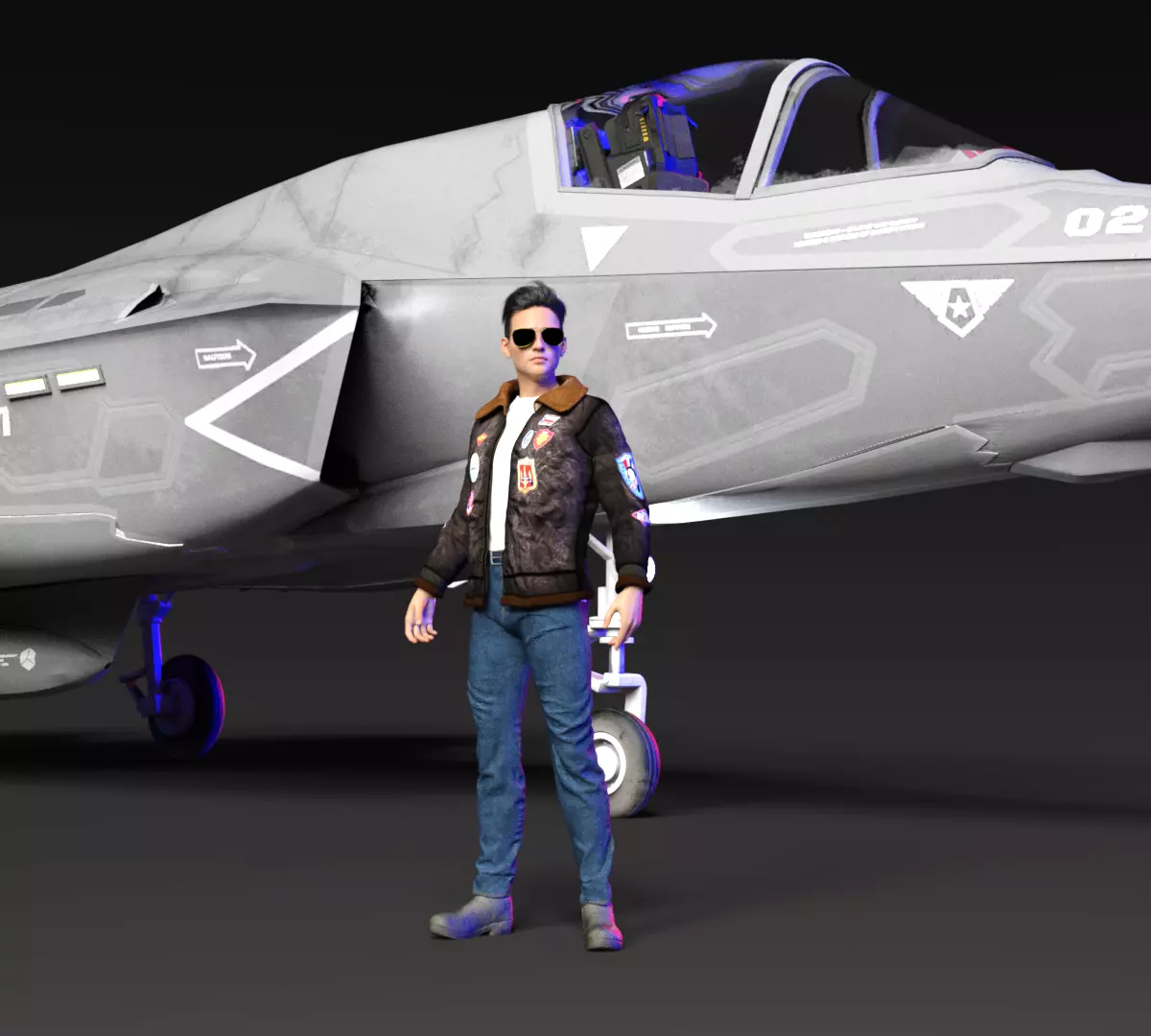 TOP GUN BOY 1 3D print model_0