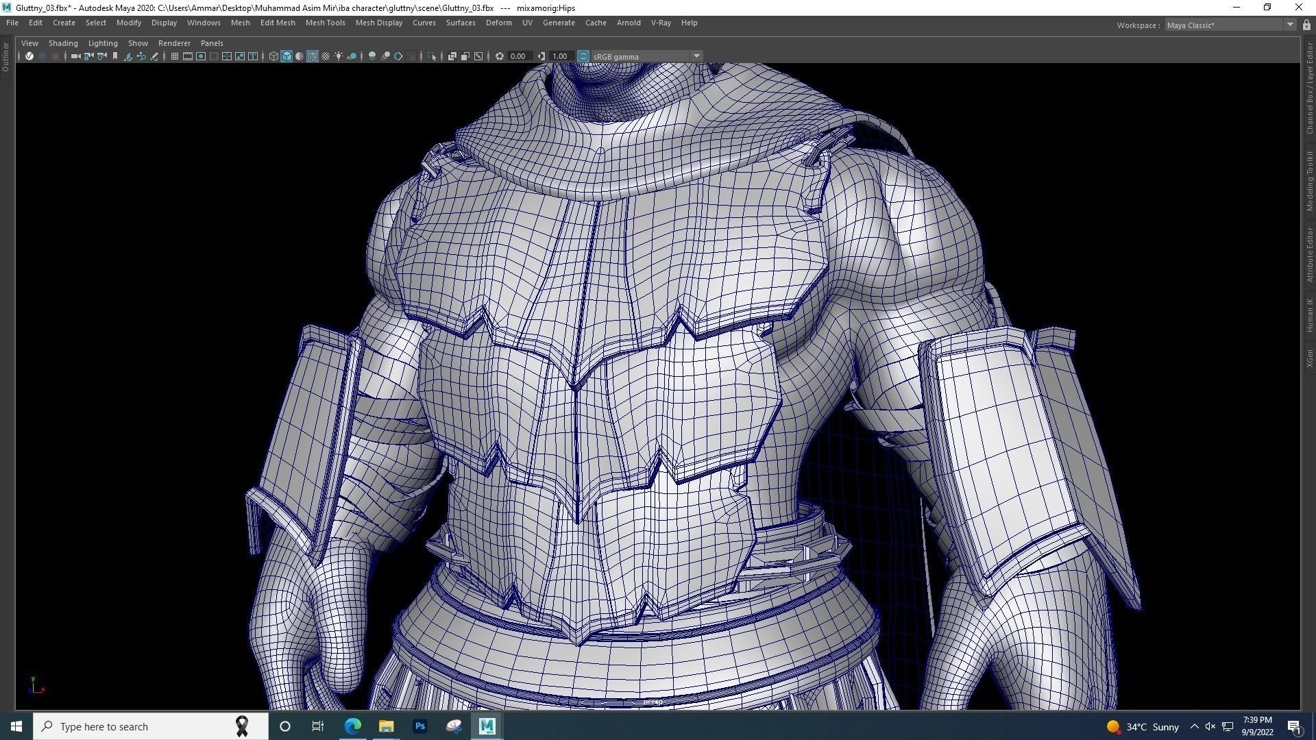 Barbarian Ocr 3D model_2