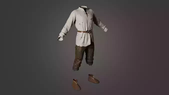 Medieval Clothes Free 3D model