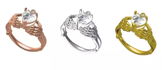 Heart Cut Diamond Engagement Ring