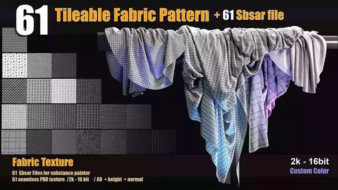 61 Tileable Fabric Pattern Texture