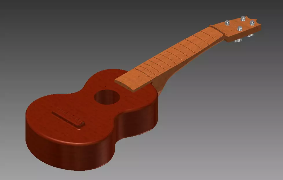 Ukulele Full Size 3D print model_0