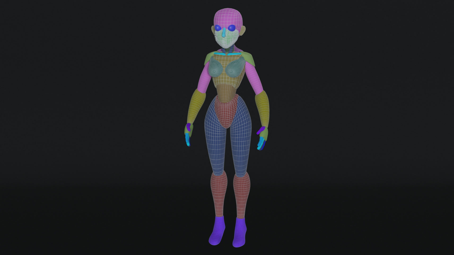 Stylized Base Mesh Free 3D model_8