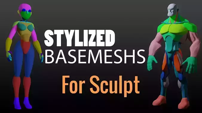 Stylized Base Mesh Free 3D model