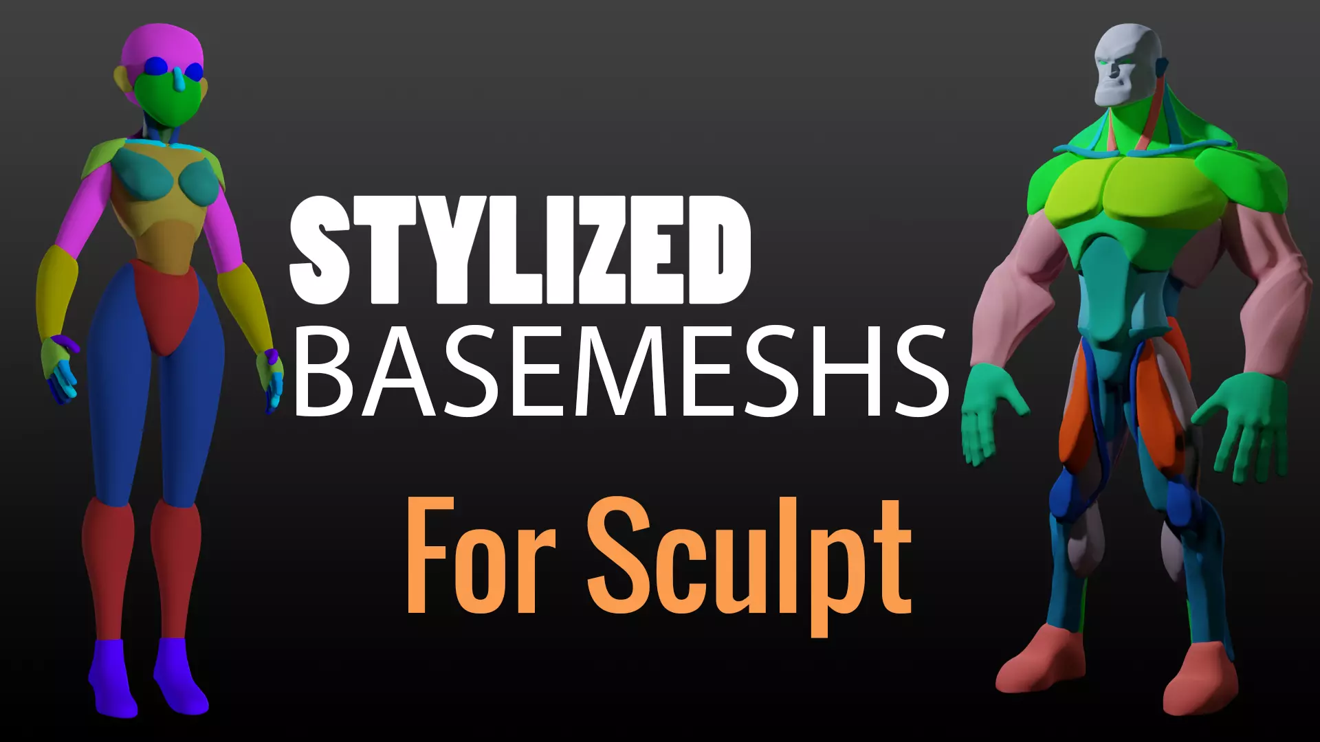 Stylized Base Mesh Free 3D model_0