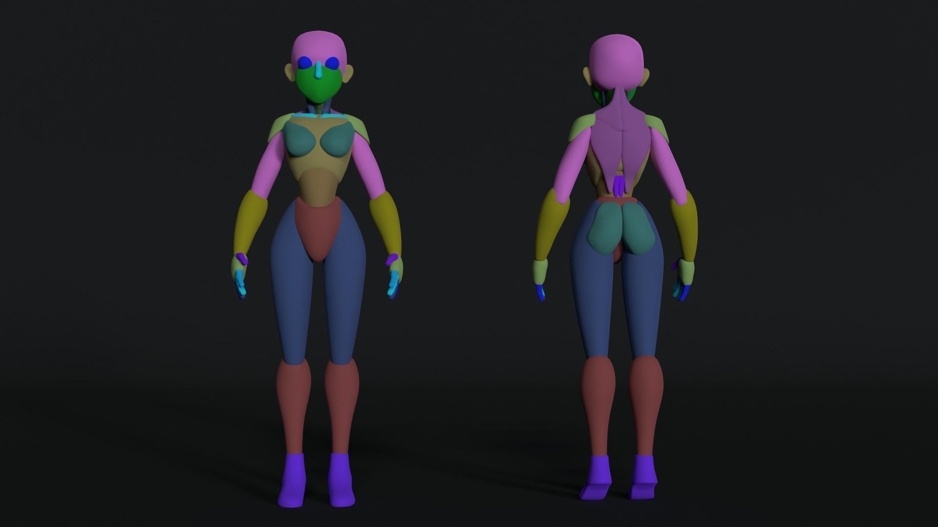 Stylized Base Mesh Free 3D model_6
