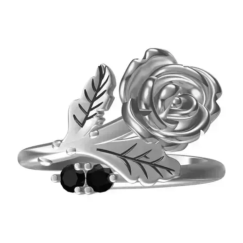 Rose Shaped Womens Ring