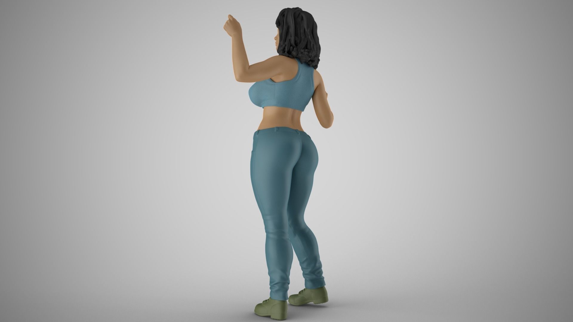 Girl Having Fun 4 3D print model_8