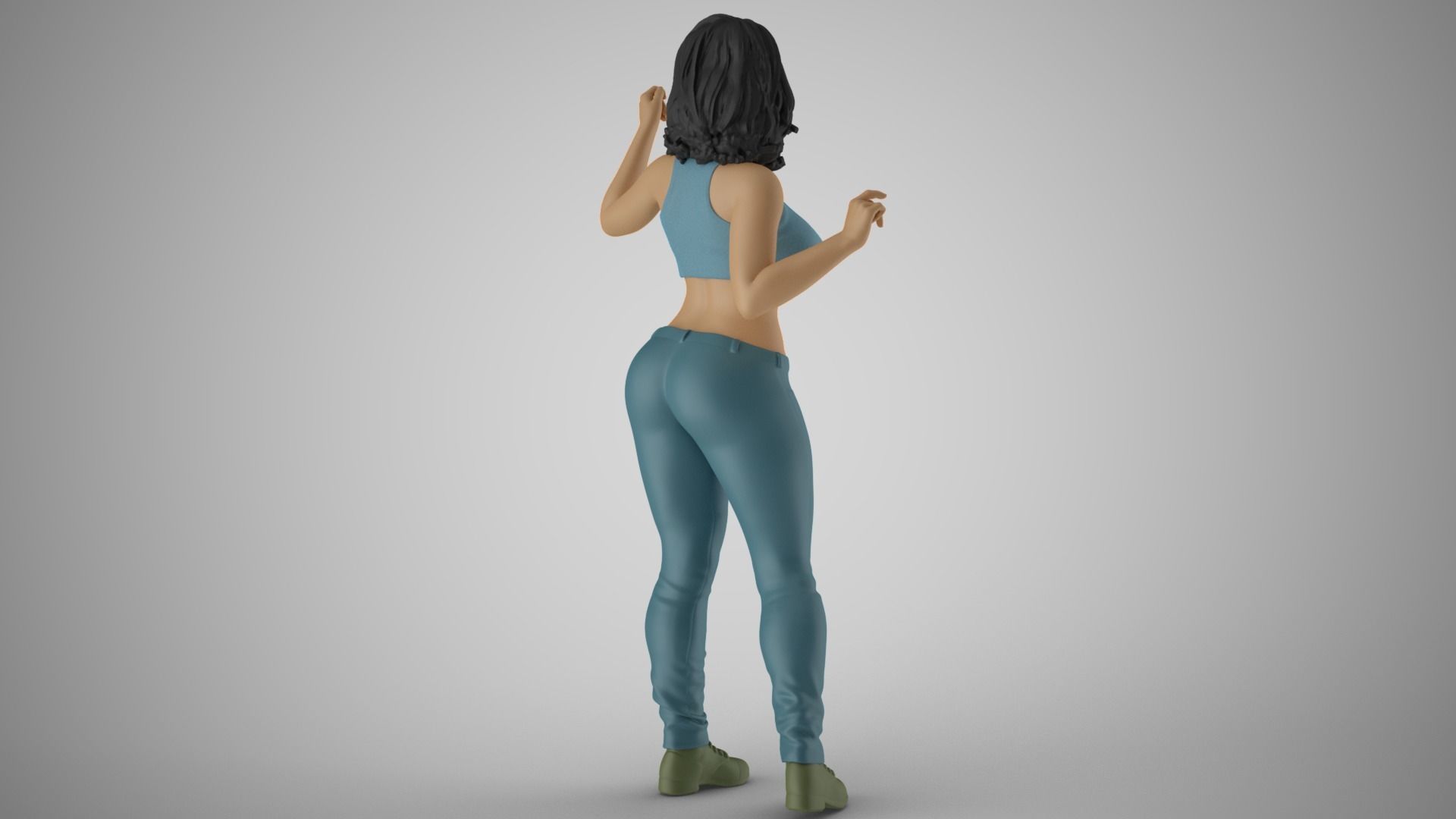 Girl Having Fun 4 3D print model_6