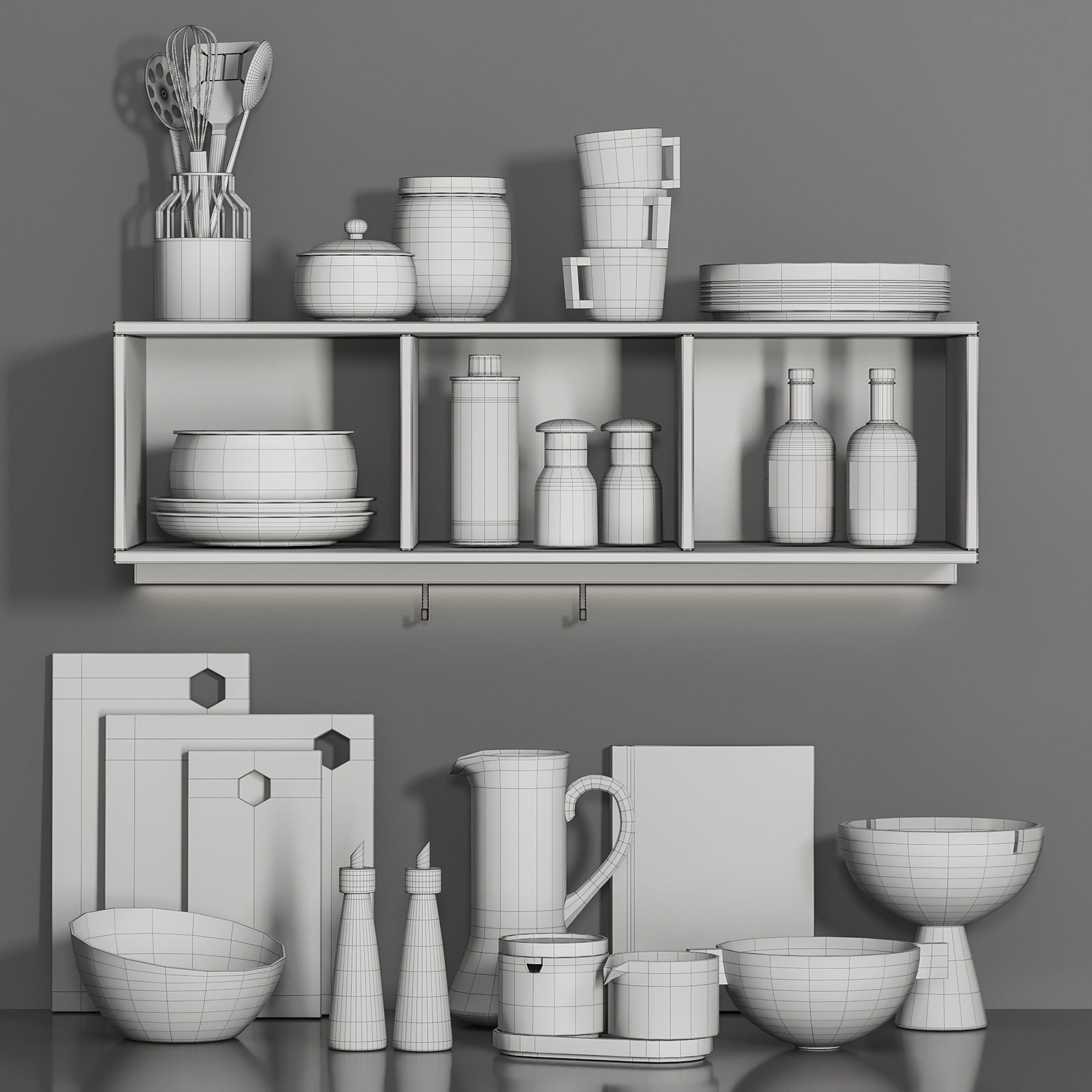 kitchen accessories040 3D model_3