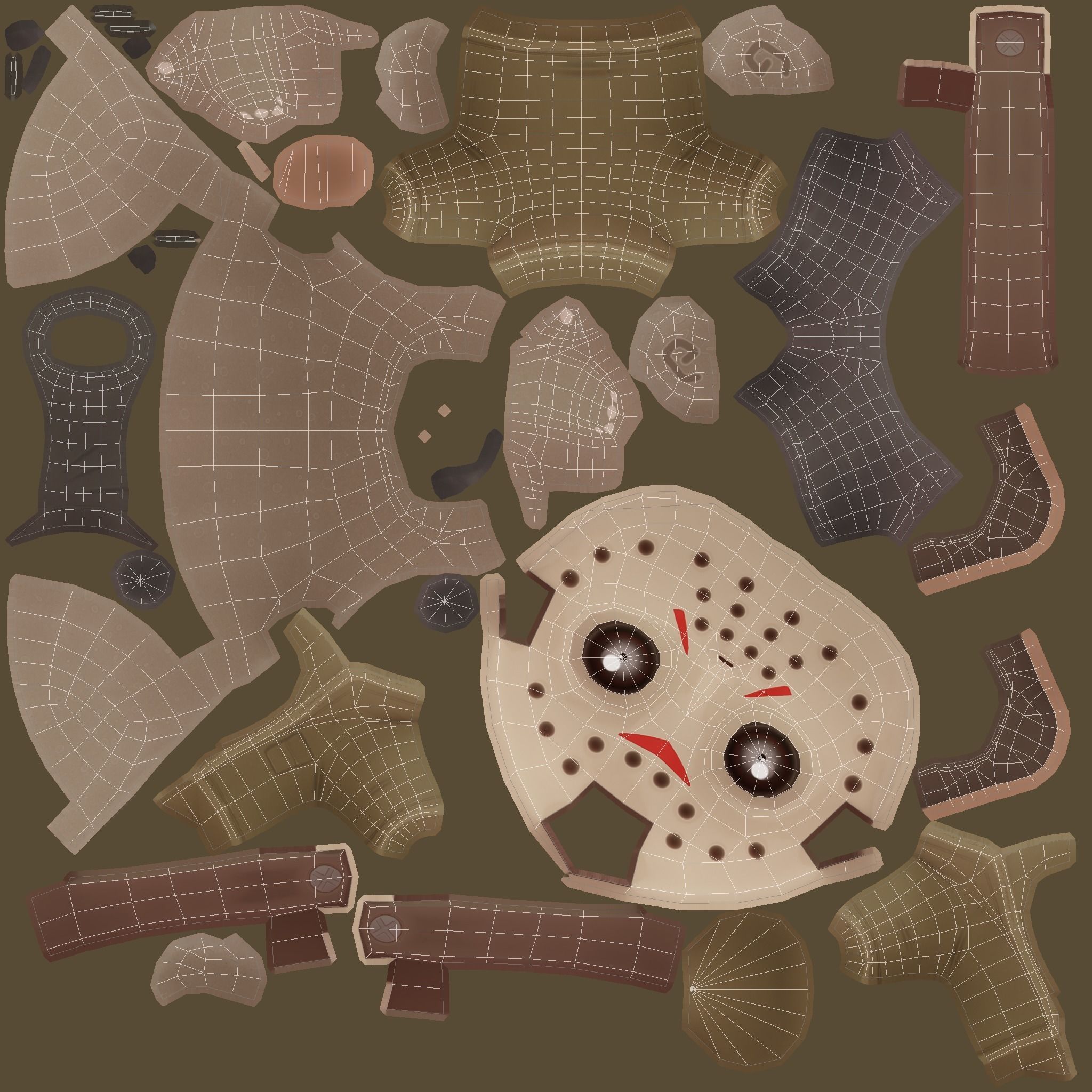 Mini Slasher Low-poly 3D model_8