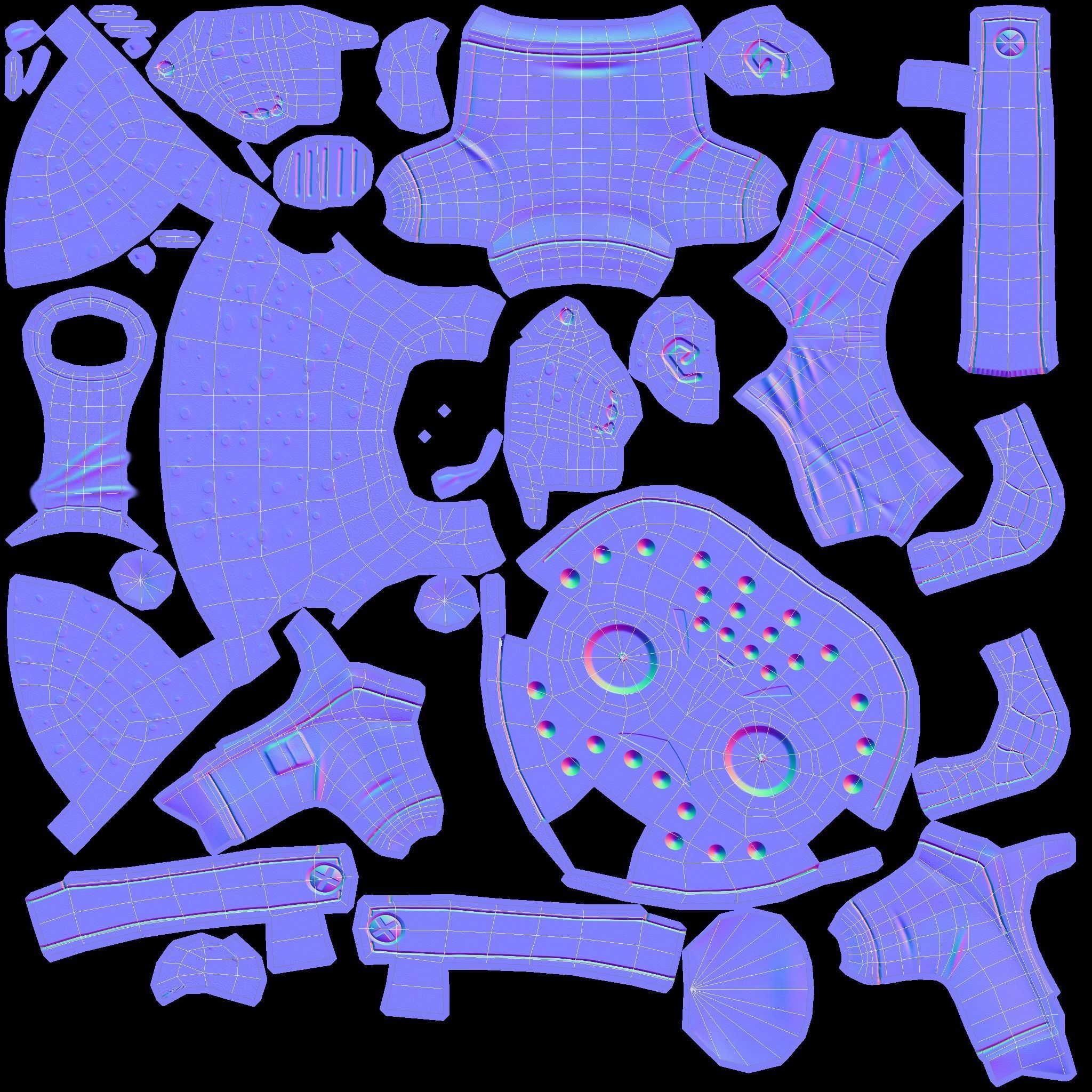 Mini Slasher Low-poly 3D model_9