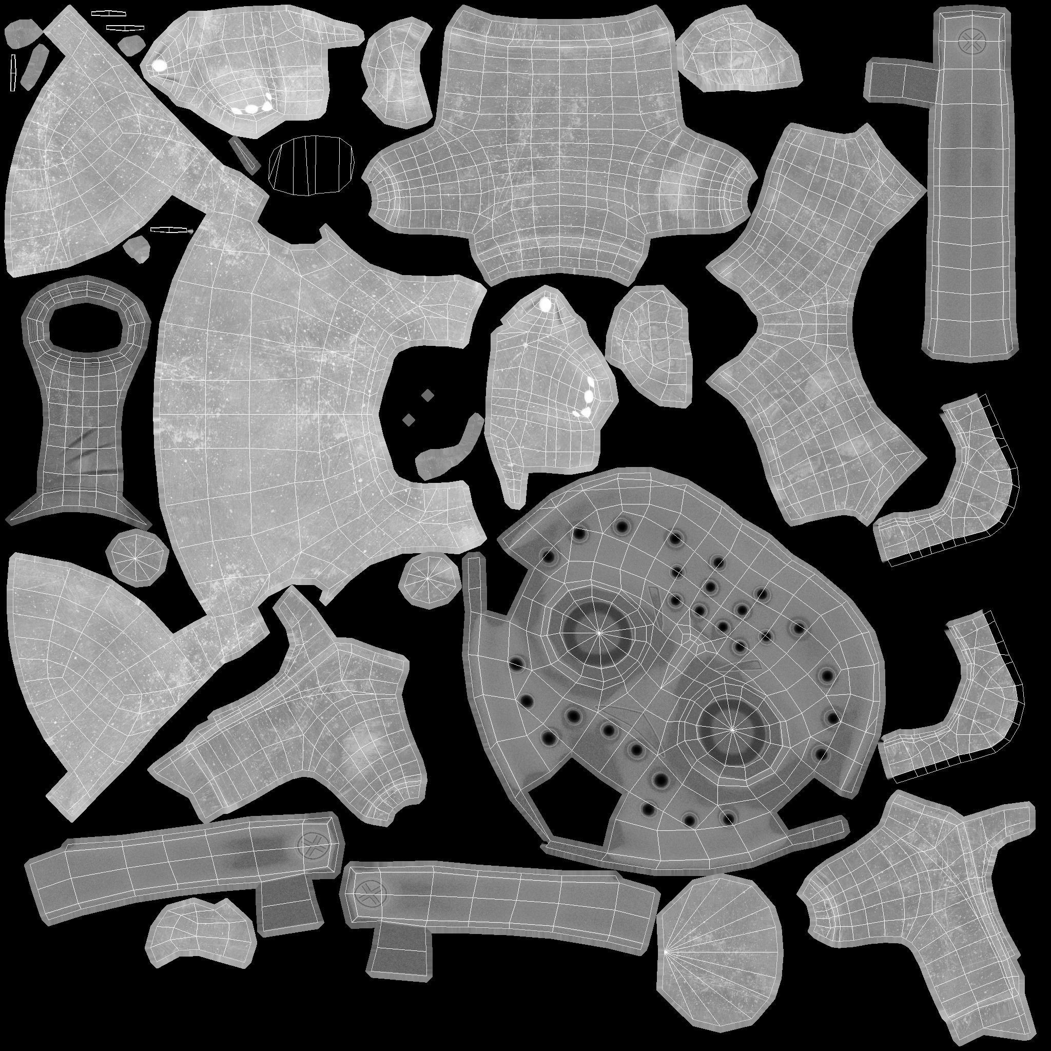 Mini Slasher Low-poly 3D model_10