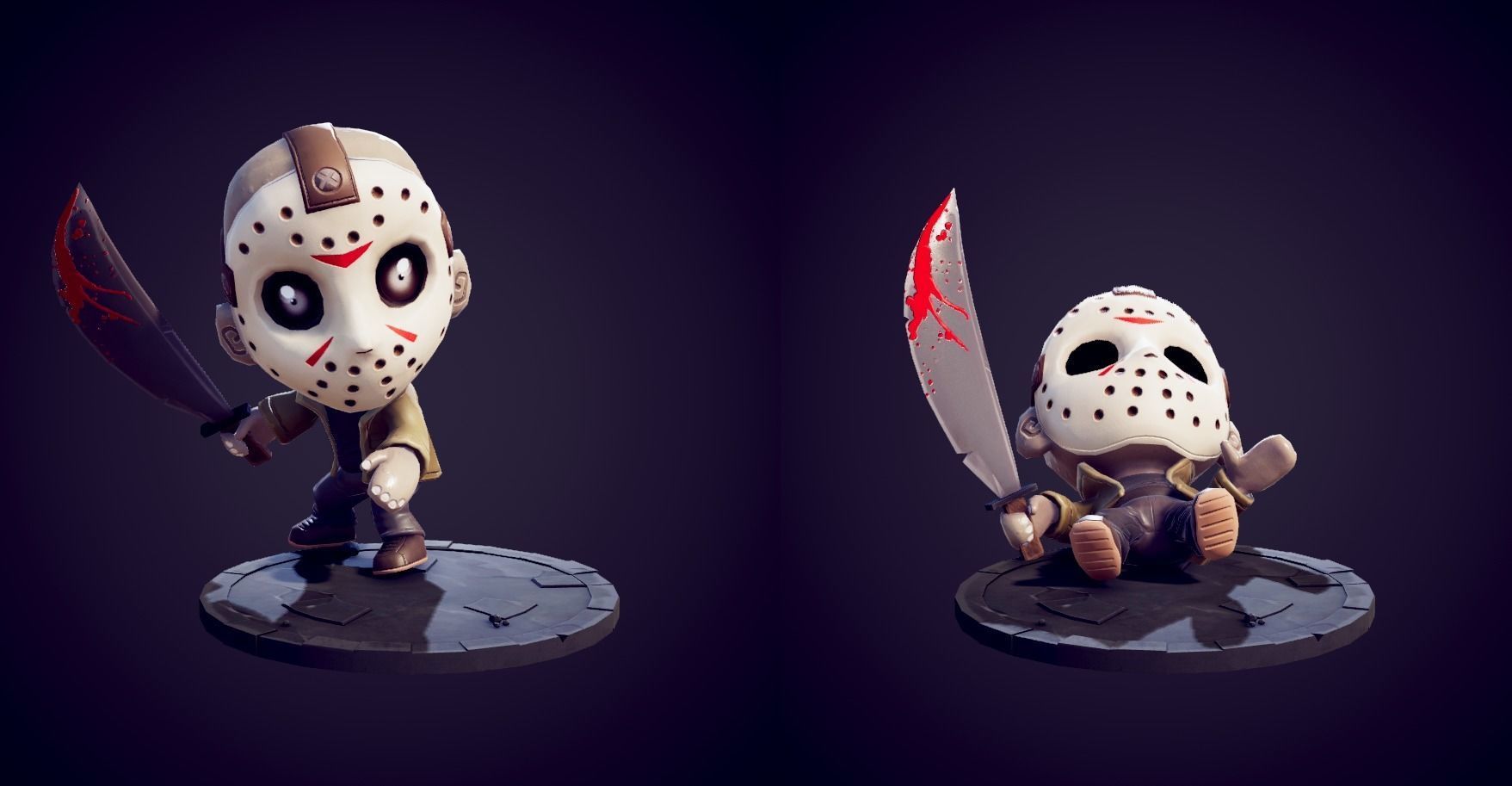 Mini Slasher Low-poly 3D model_2