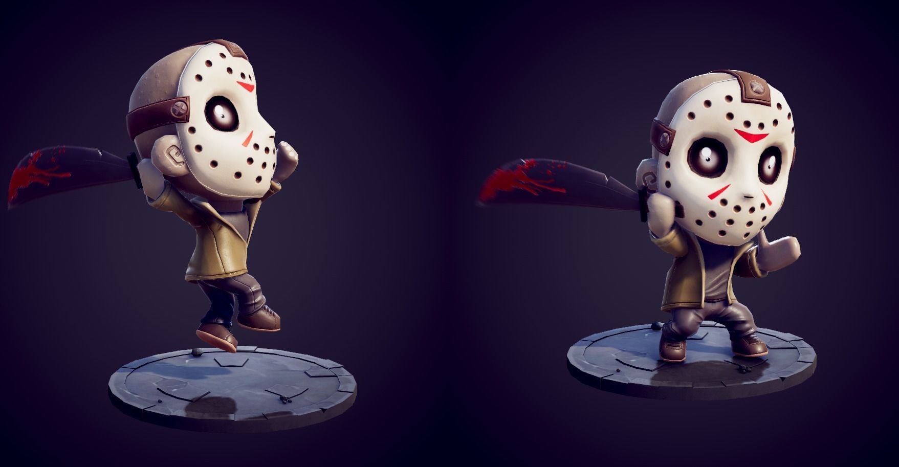 Mini Slasher Low-poly 3D model_3