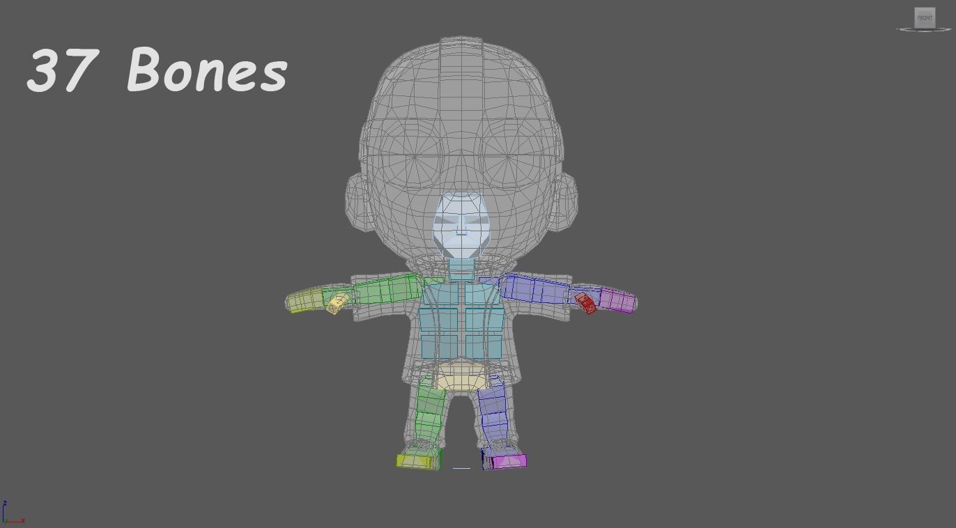 Mini Slasher Low-poly 3D model_7