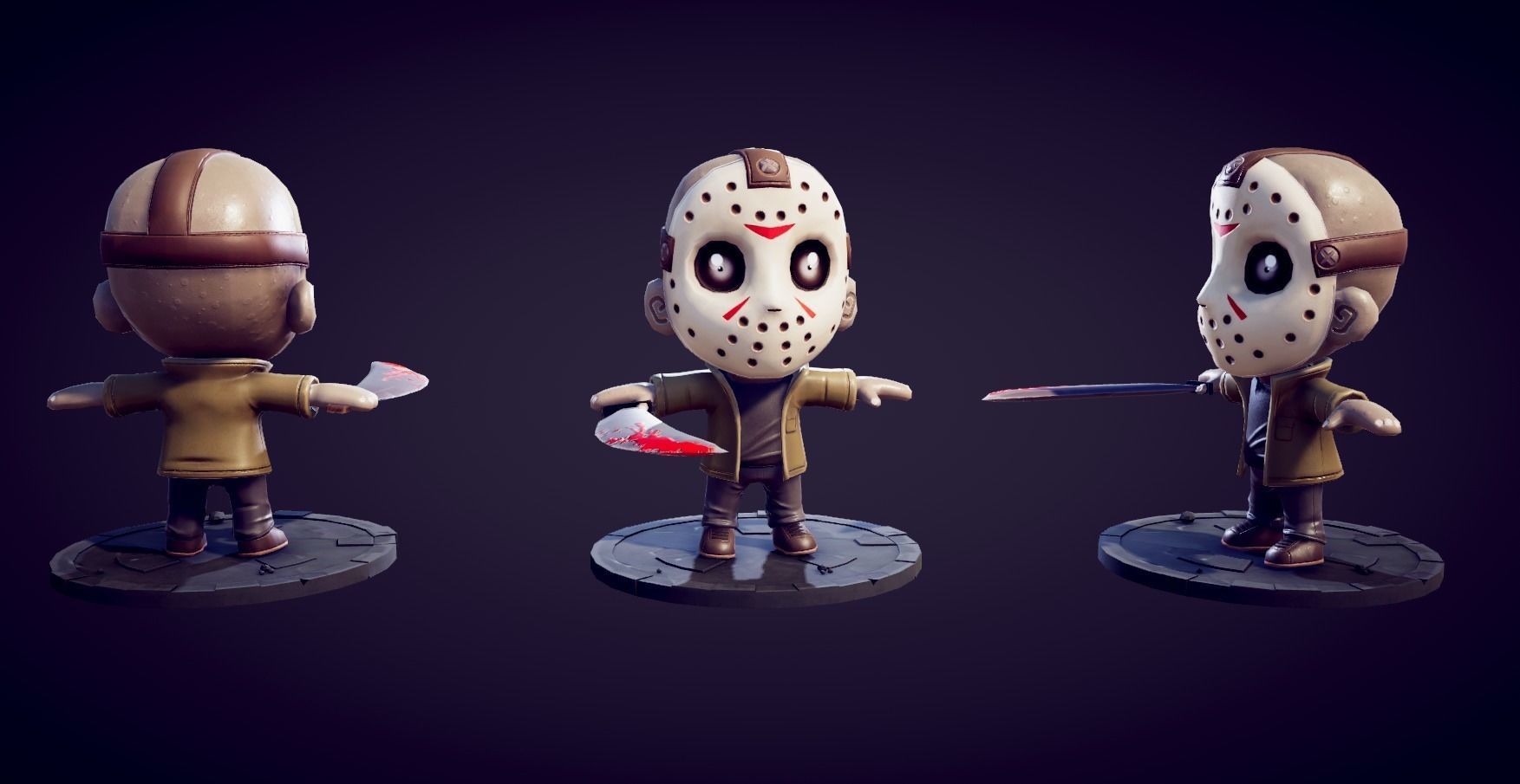 Mini Slasher Low-poly 3D model_4