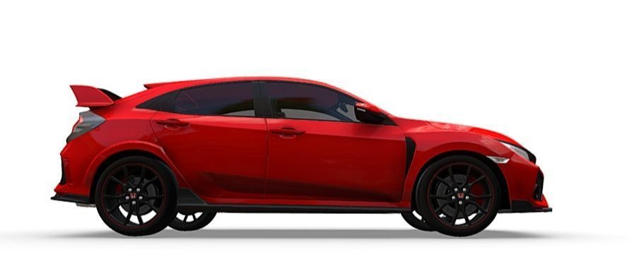 Honda Civic Type-R  Low-poly 3D model_43