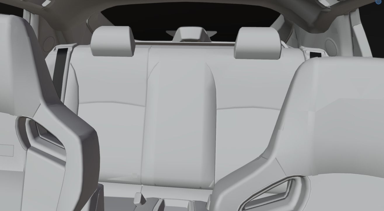Honda Civic Type-R  Low-poly 3D model_53