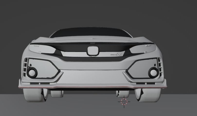Honda Civic Type-R  Low-poly 3D model_57