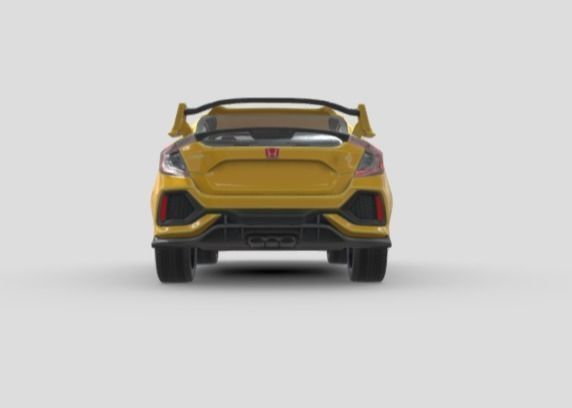 Honda Civic Type-R  Low-poly 3D model_18
