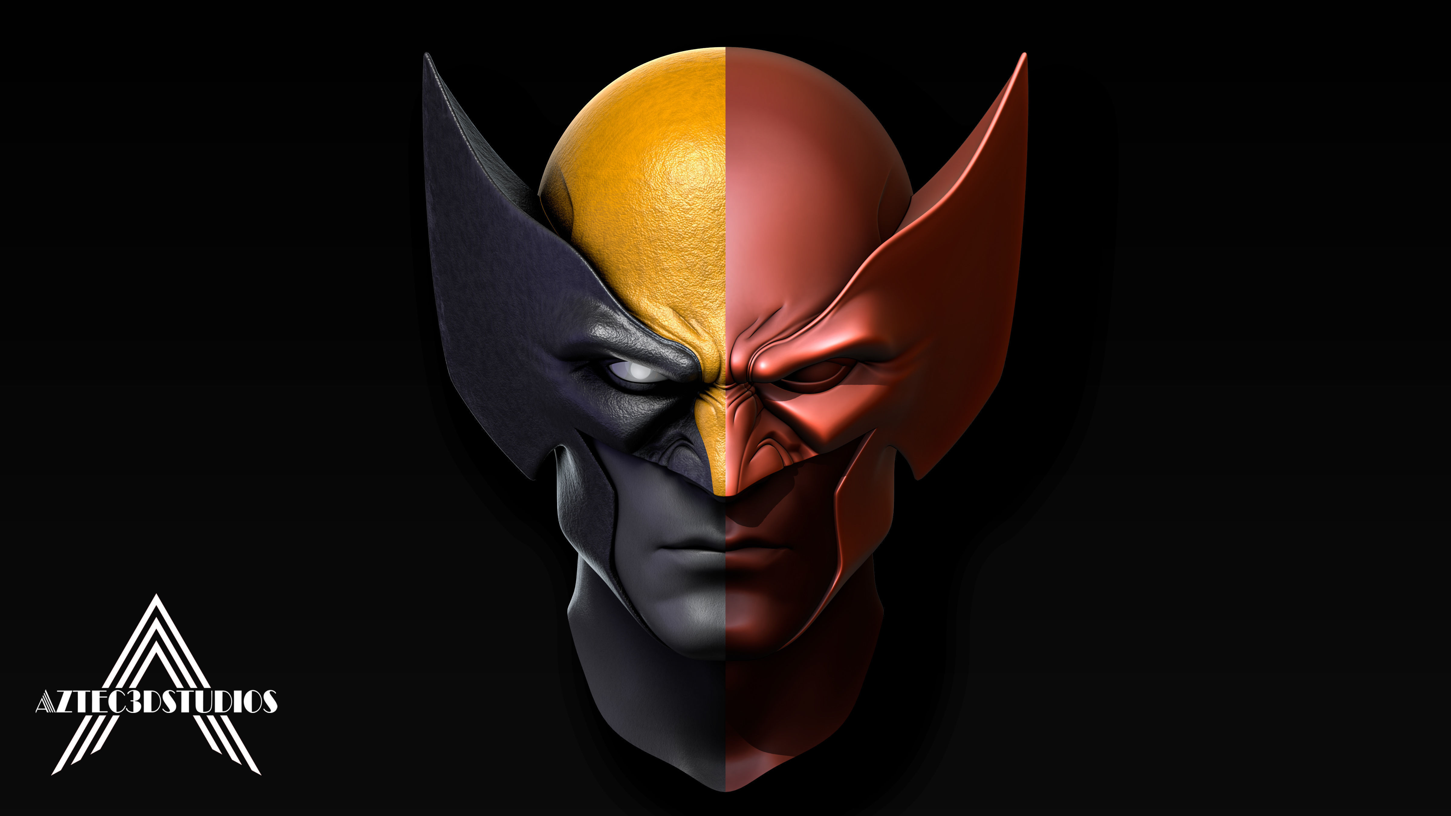 Logan Wolverine Cowl for 3D Printing  3D print model_4