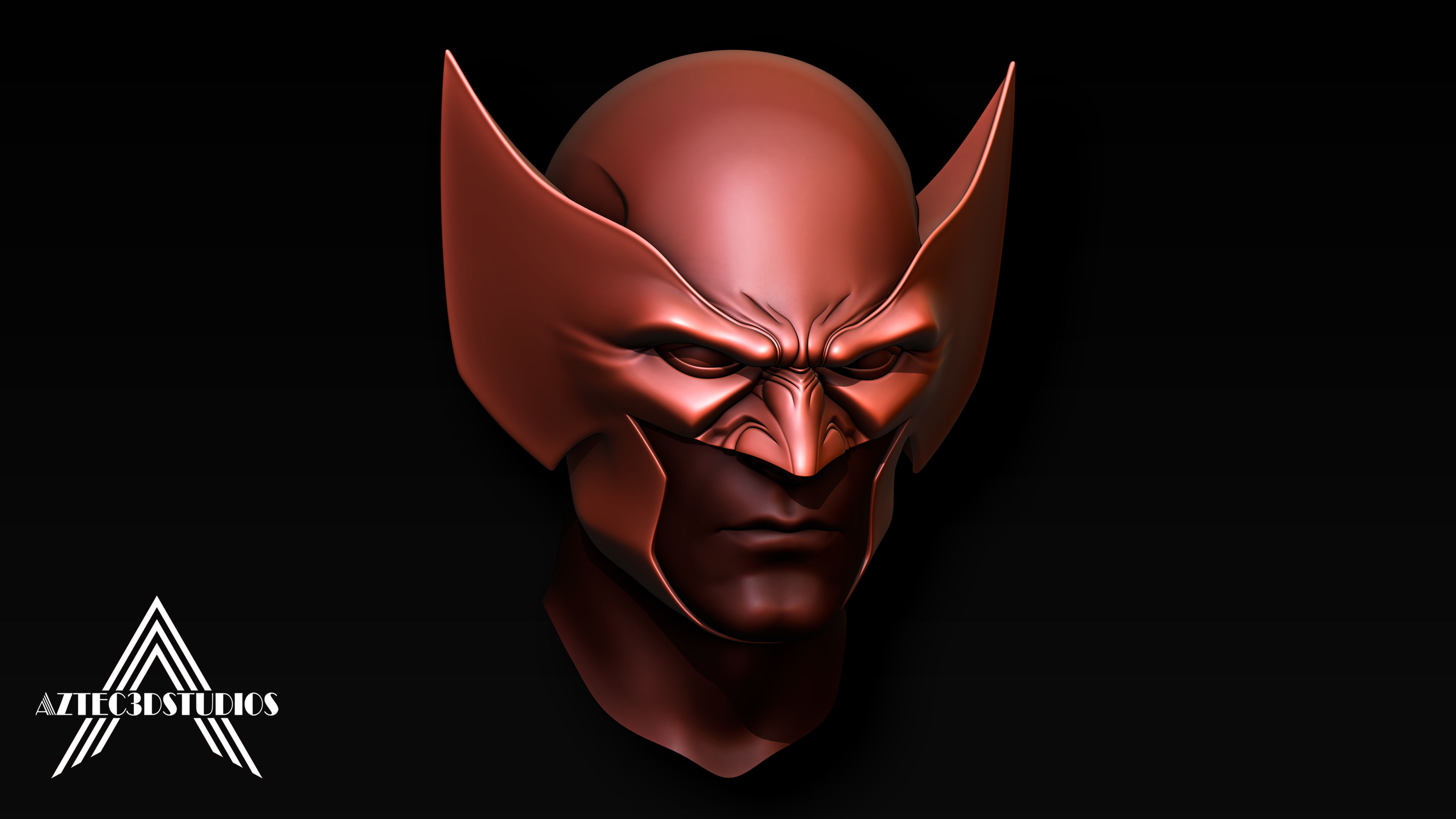 Logan Wolverine Cowl for 3D Printing  3D print model_3