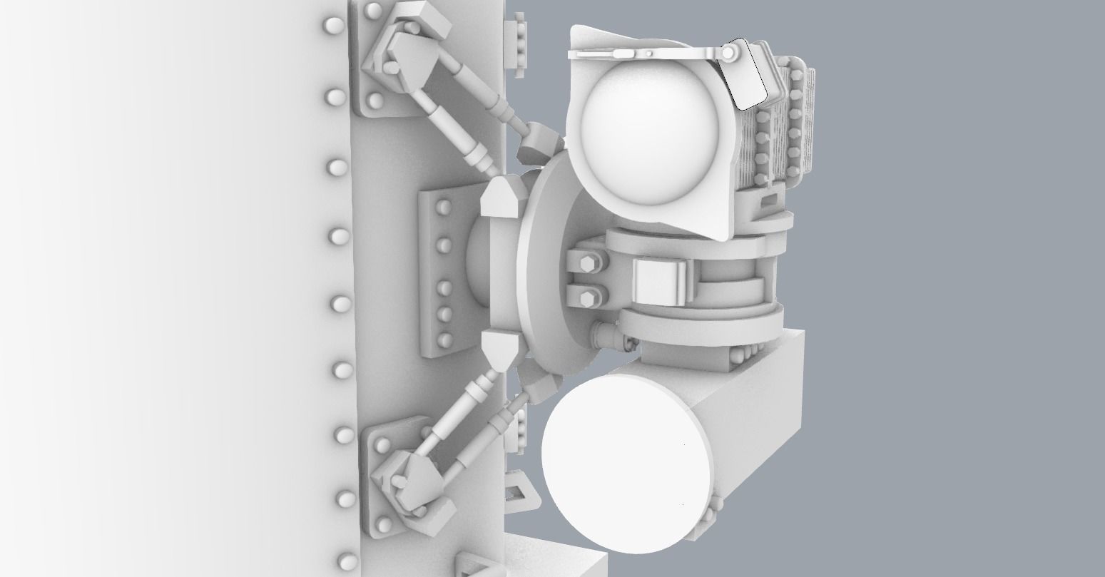 Phalanx CIWS 3D Model Low-poly 3D model_6