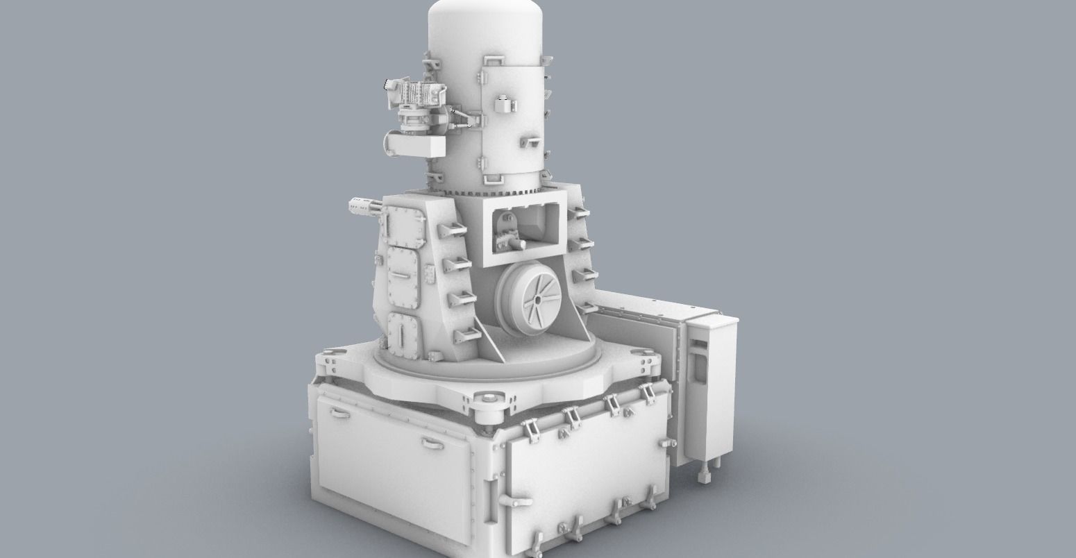 Phalanx CIWS 3D Model Low-poly 3D model_13