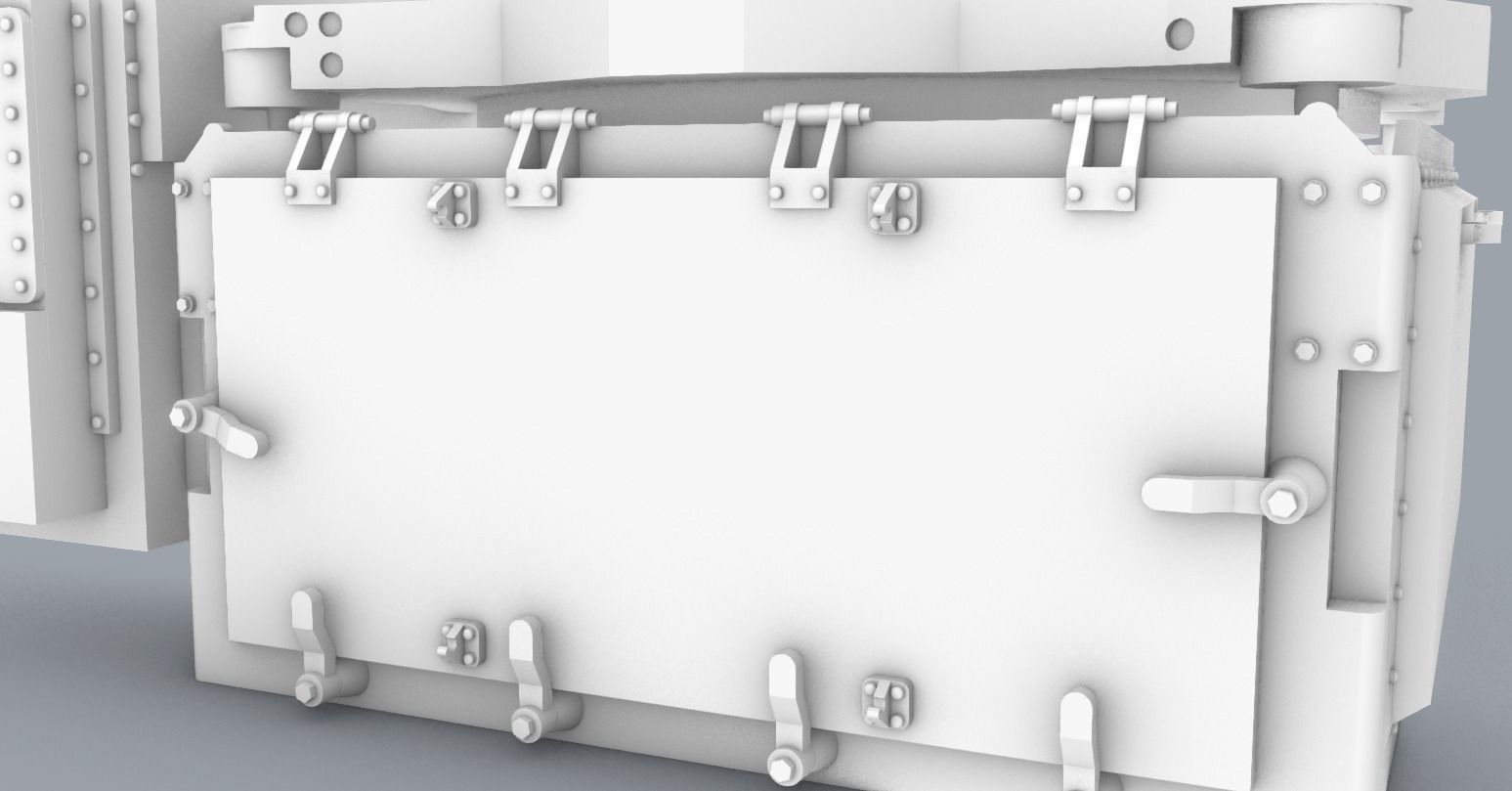 Phalanx CIWS 3D Model Low-poly 3D model_11