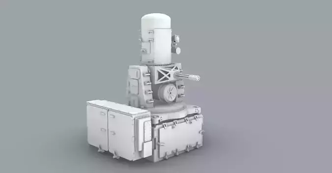 Phalanx CIWS 3D Model Low-poly 3D model