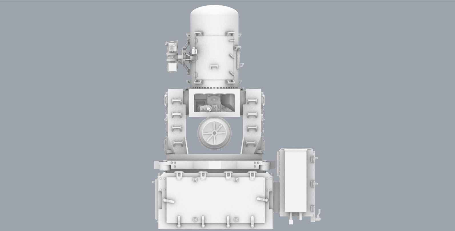 Phalanx CIWS 3D Model Low-poly 3D model_10