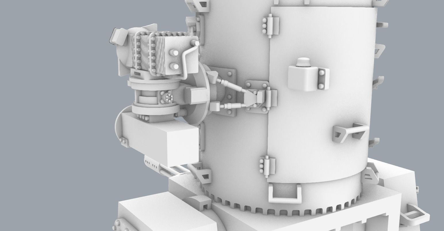 Phalanx CIWS 3D Model Low-poly 3D model_9