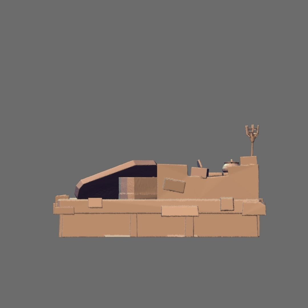 Deep Dark Dungeon Figure Base 3D print model_5