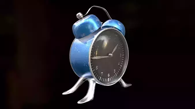 Alarm Clock Low-poly 3D model