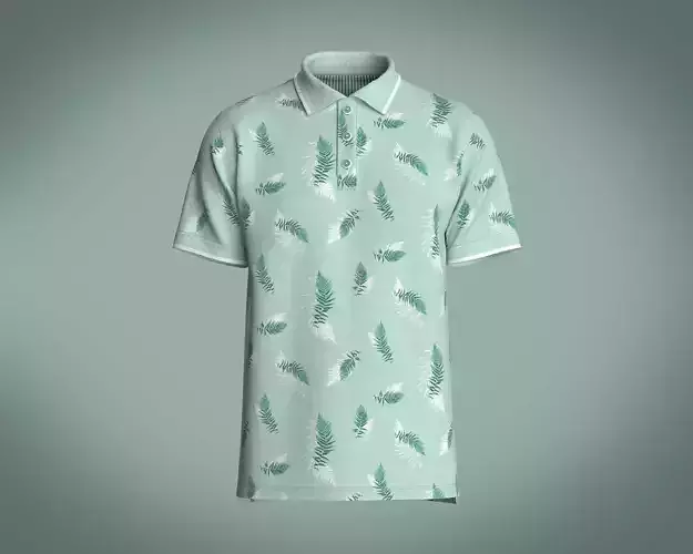 Mens All Over Print Polo