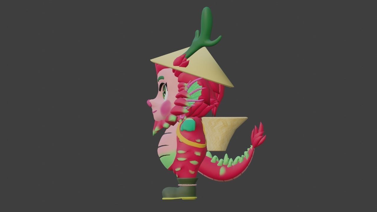 VRChat and vtubing model Low-poly 3D model_1