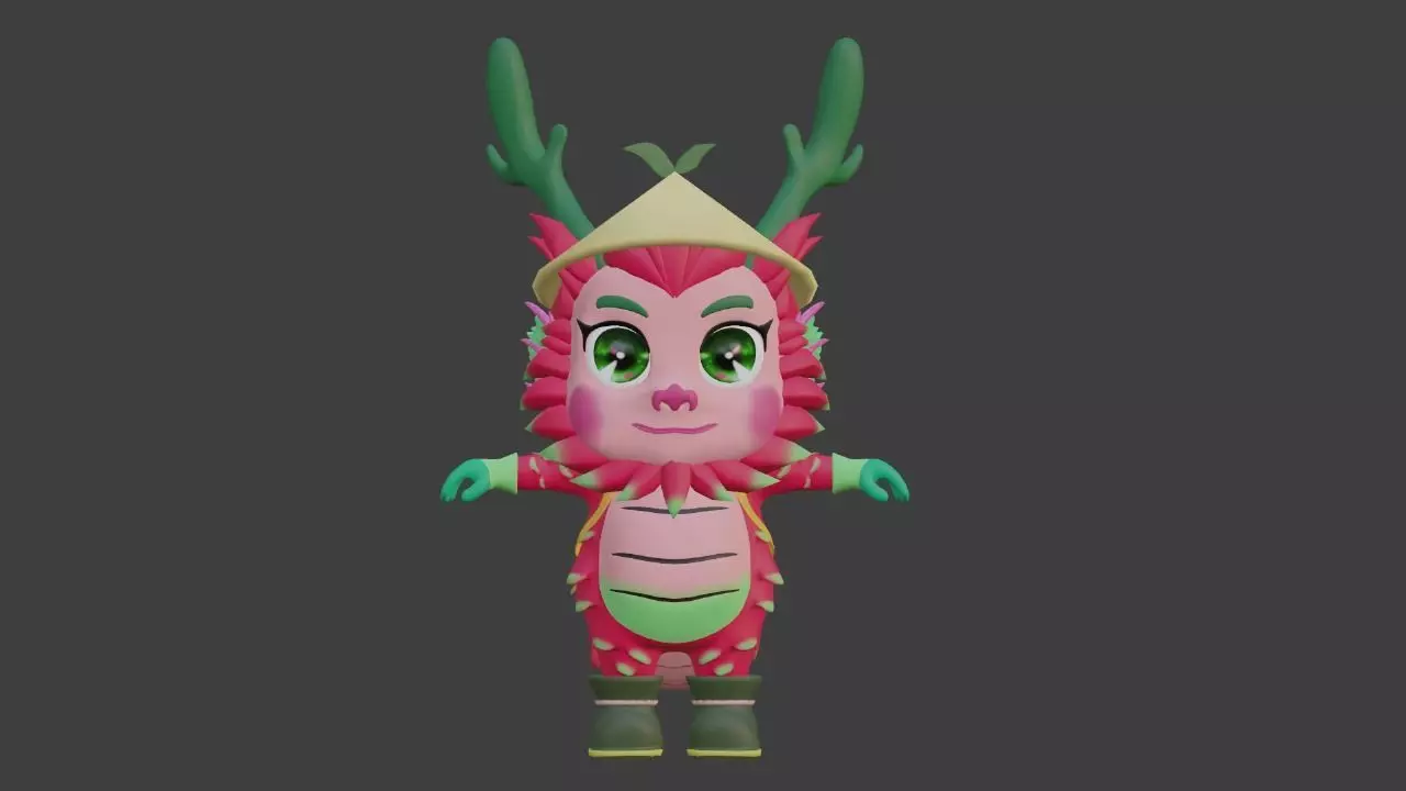 VRChat and vtubing model Low-poly 3D model_0