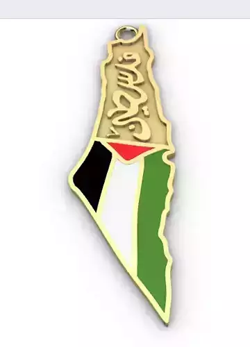 Palestine pendent 3D print model