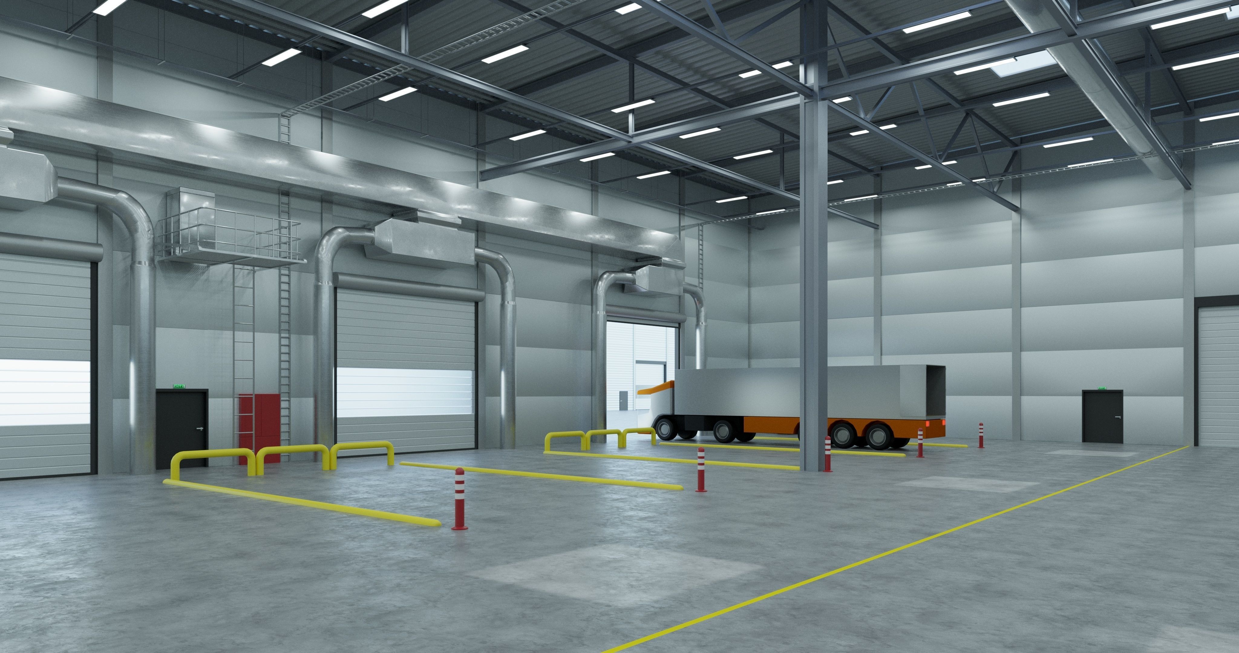 Warehouses Pack 3D model_28
