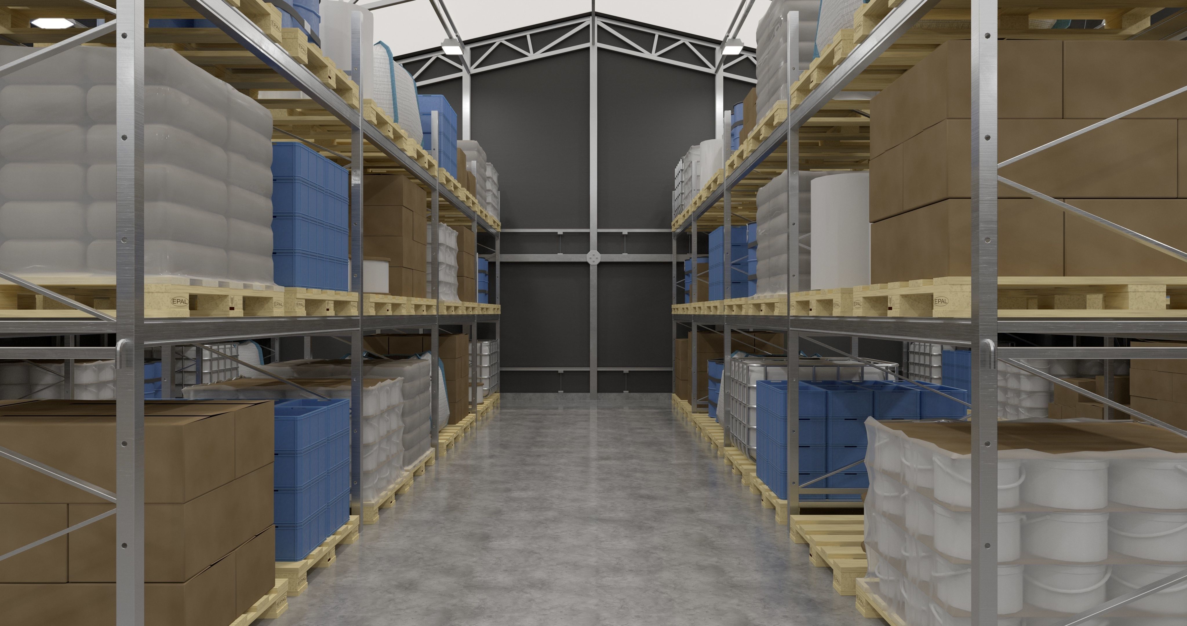 Warehouses Pack 3D model_27