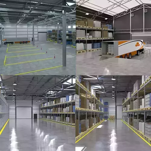 Warehouses Pack 3D model
