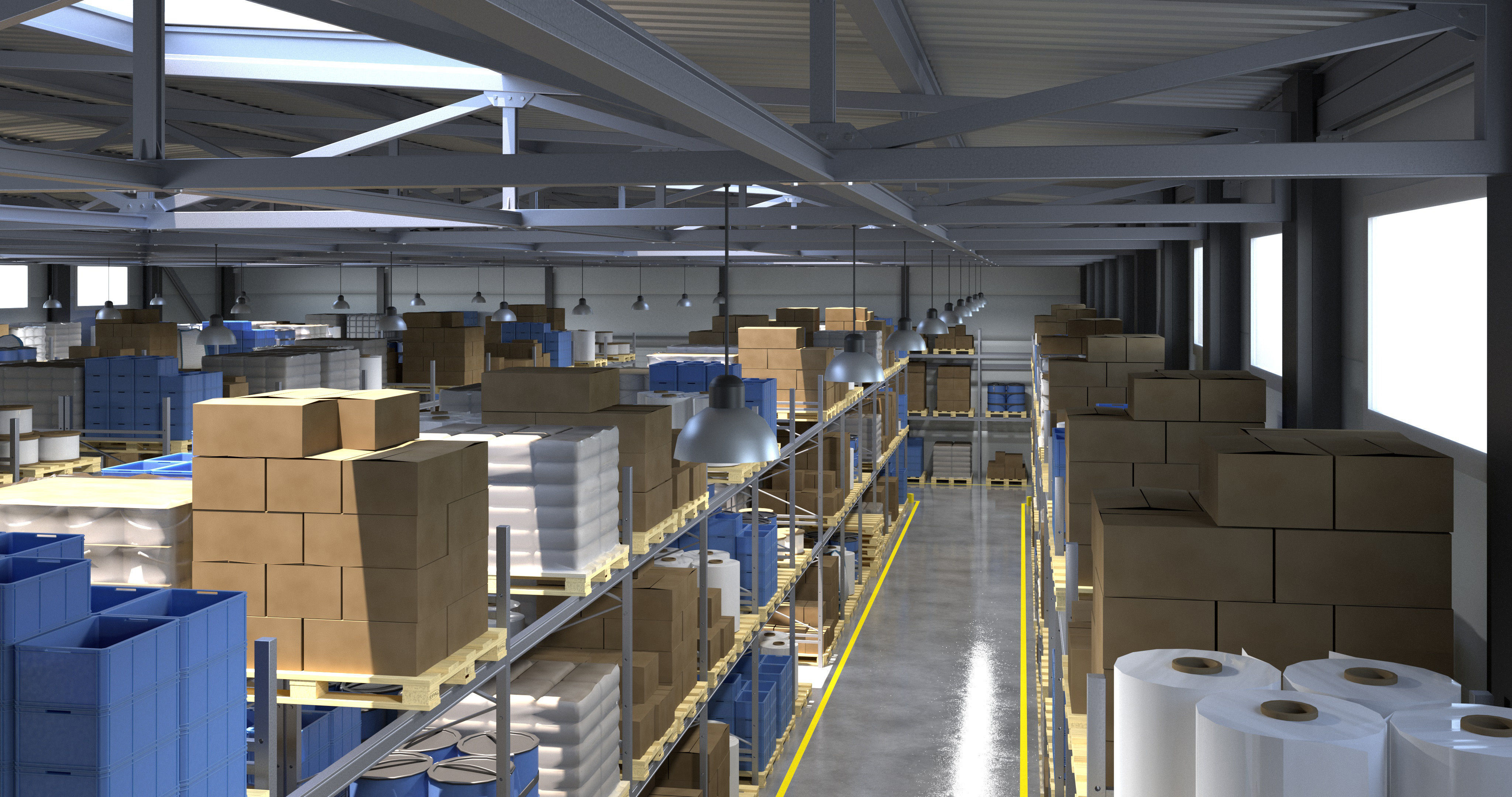 Warehouses Pack 3D model_3