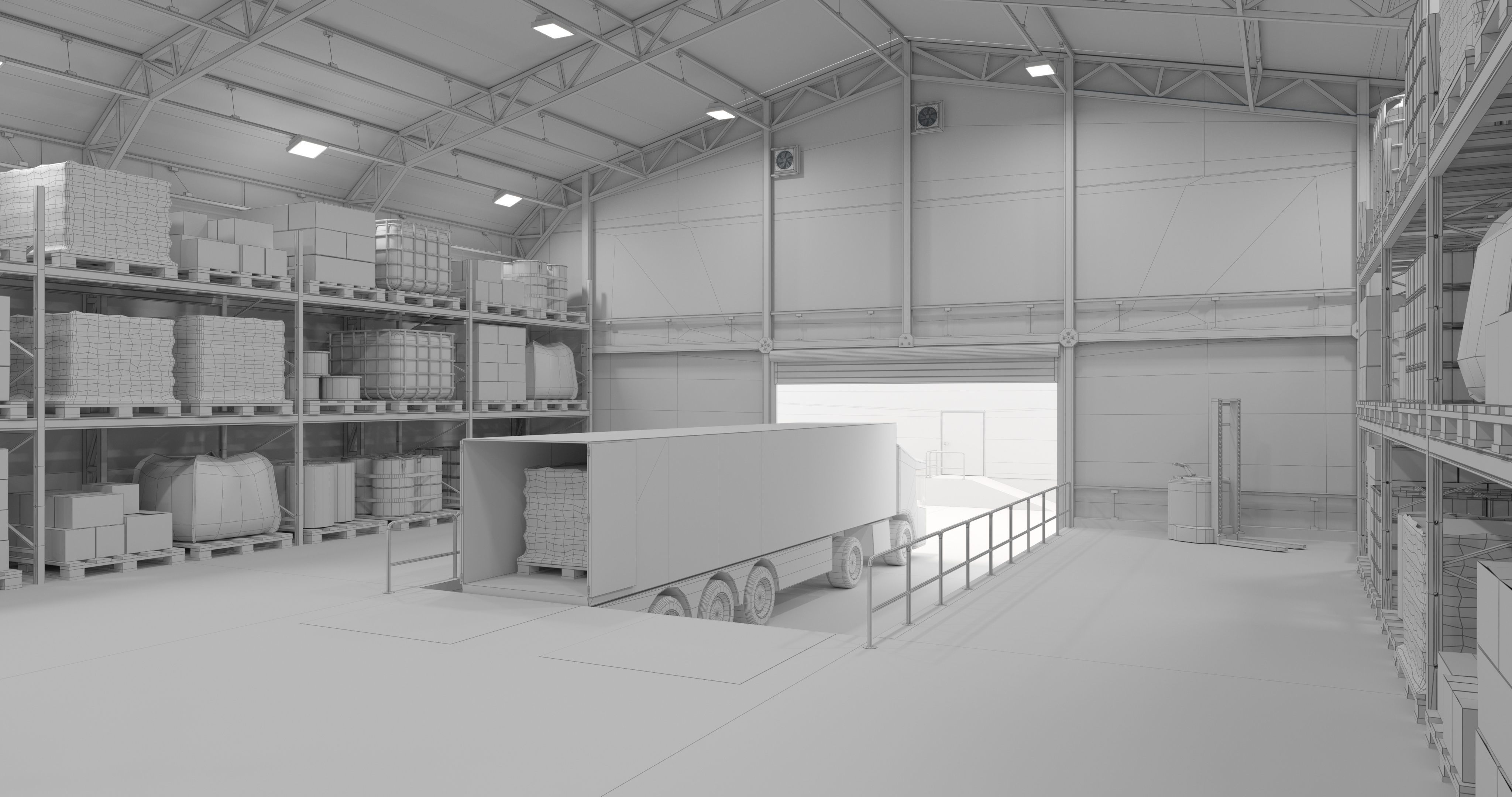 Warehouses Pack 3D model_20